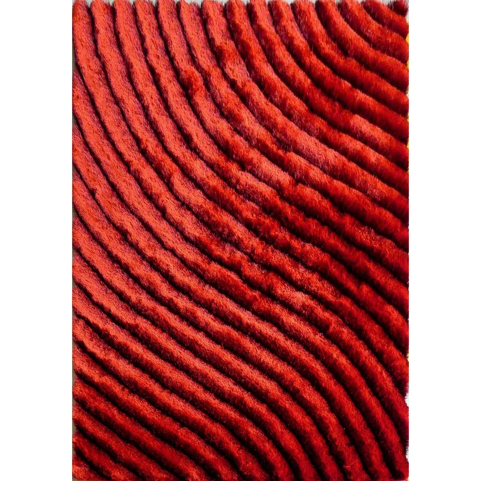 3D Shaggy Hand-tufted Polyester Modern Area Rug