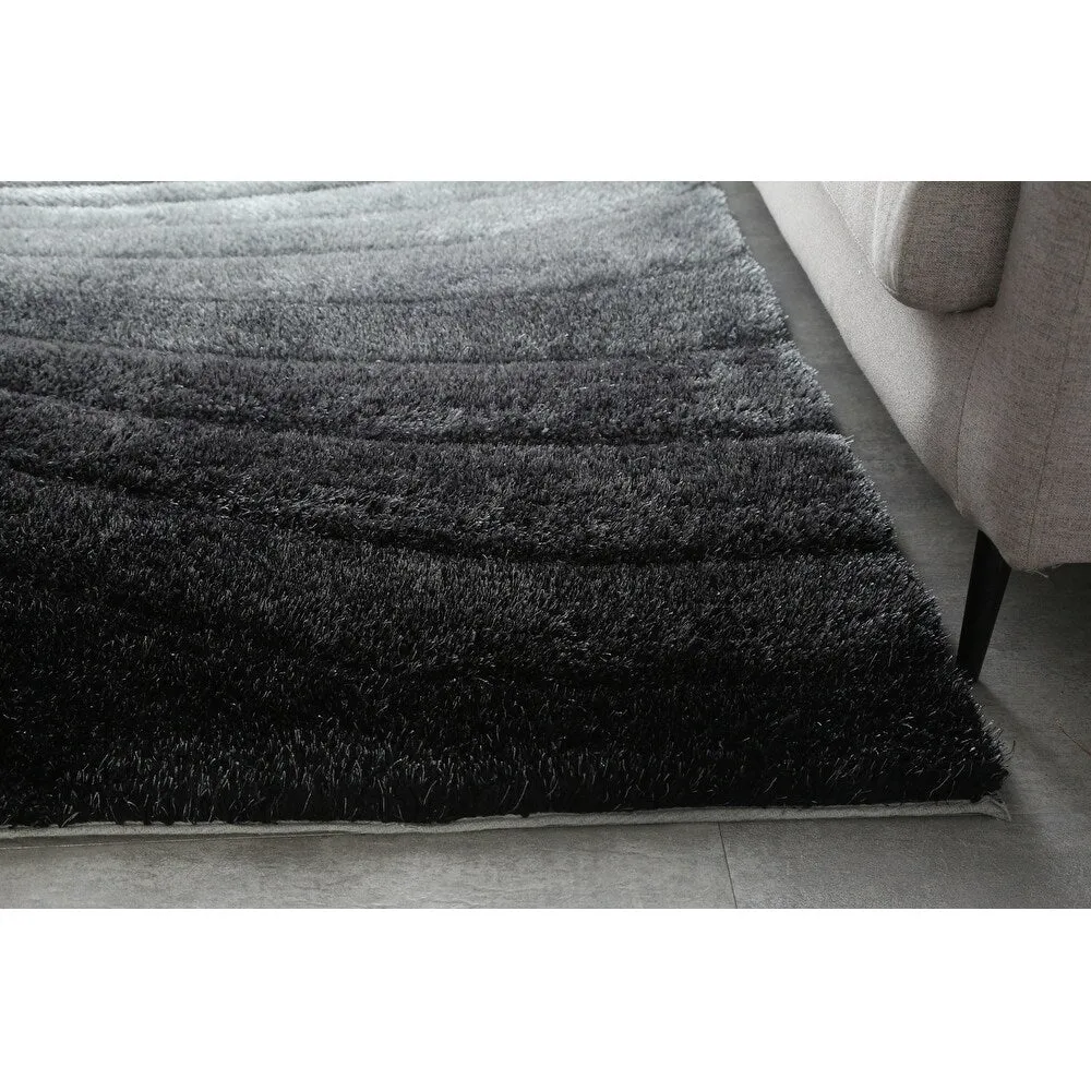 3D Shaggy Hand-tufted Polyester Modern Area Rug