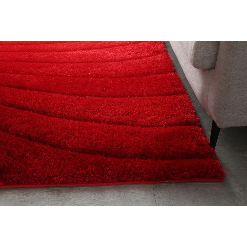 3D Shaggy Hand-tufted Polyester Modern Area Rug