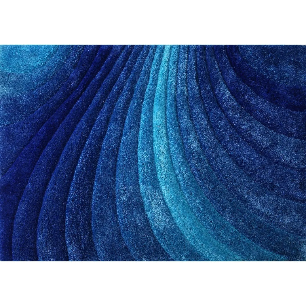 3D Shaggy Hand-tufted Polyester Modern Area Rug