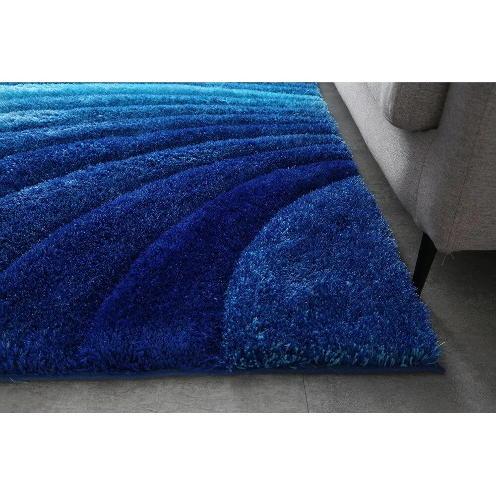 3D Shaggy Hand-tufted Polyester Modern Area Rug