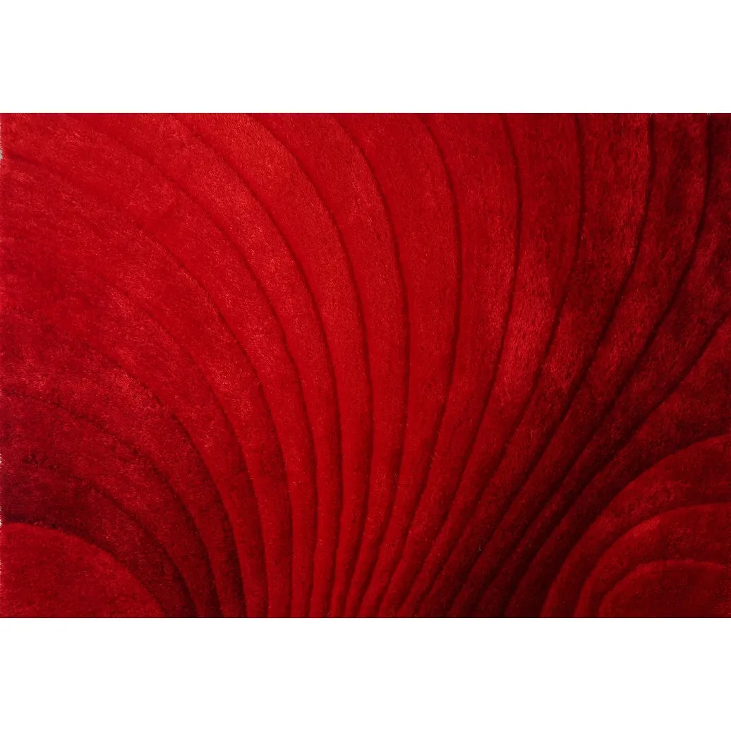 3D Shaggy Hand-tufted Polyester Modern Area Rug