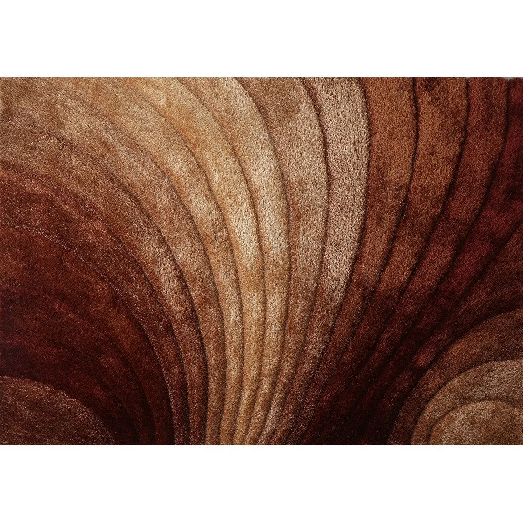 3D Shaggy Hand-tufted Polyester Modern Area Rug