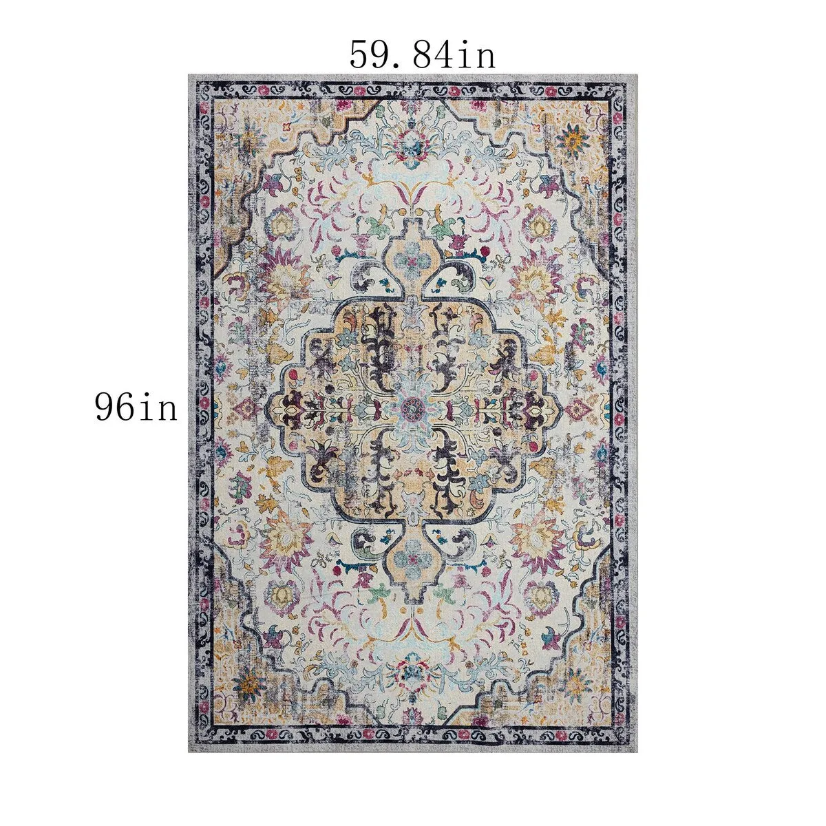 5' x 8'Imitation cashmere carpet For Livingroom(Area Rugs) - 5' x 8'