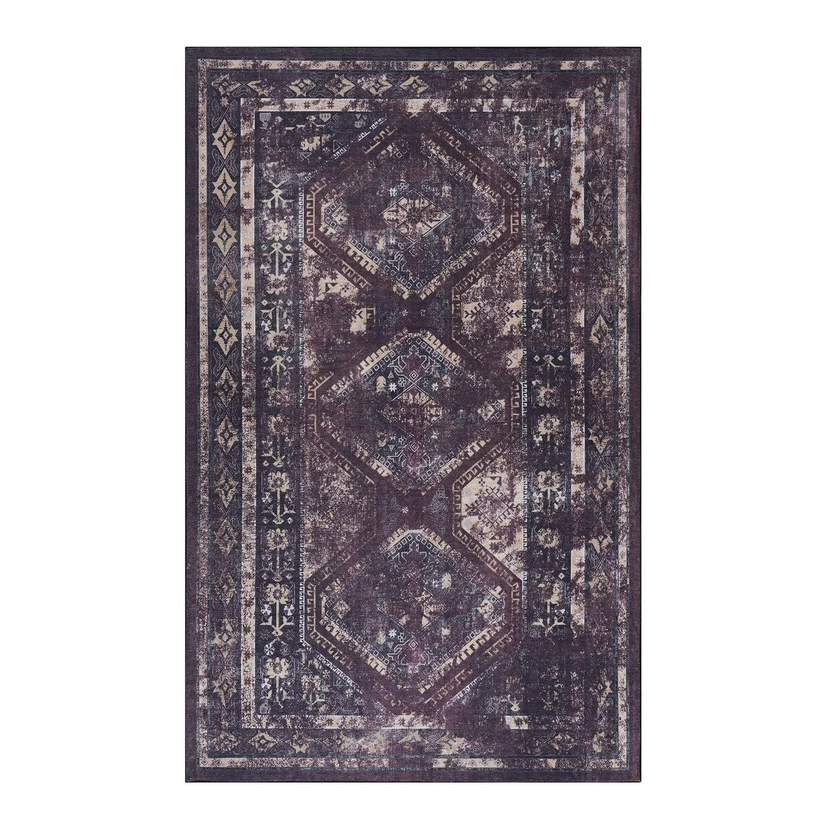 8x10 Area Rugs Machine Washable Rugs Living Room Rugs for Bedroom Laundry Room Kitchen Non Slip Carpet Abstract Soft Low