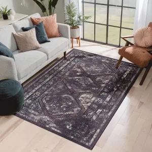 8x10 Area Rugs Machine Washable Rugs Living Room Rugs for Bedroom Laundry Room Kitchen Non Slip Carpet Abstract Soft Low