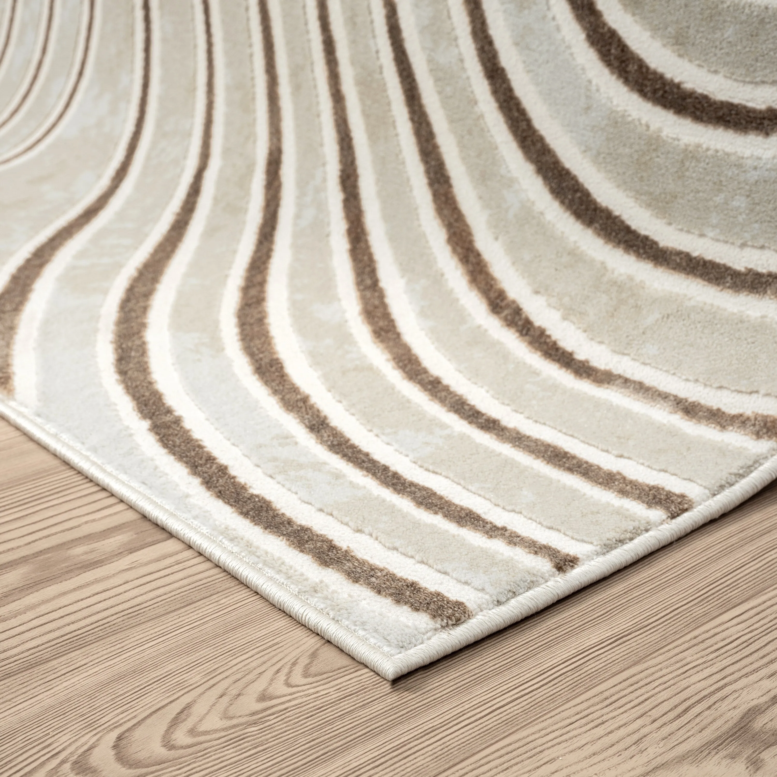 Abani Glam GLA100A Mid-Century Beige Cream Arch Area Rug