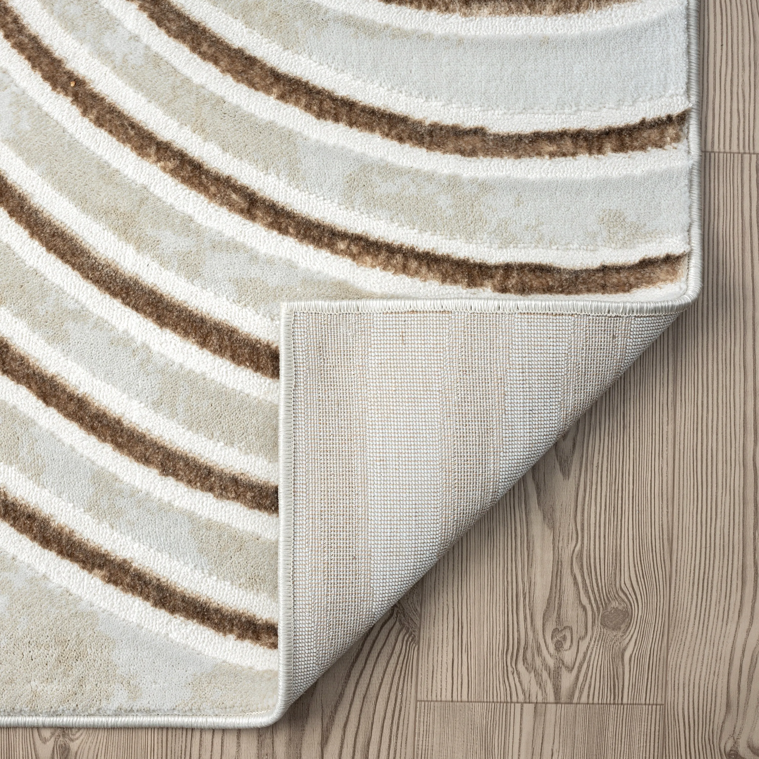 Abani Glam GLA100A Mid-Century Beige Cream Arch Area Rug
