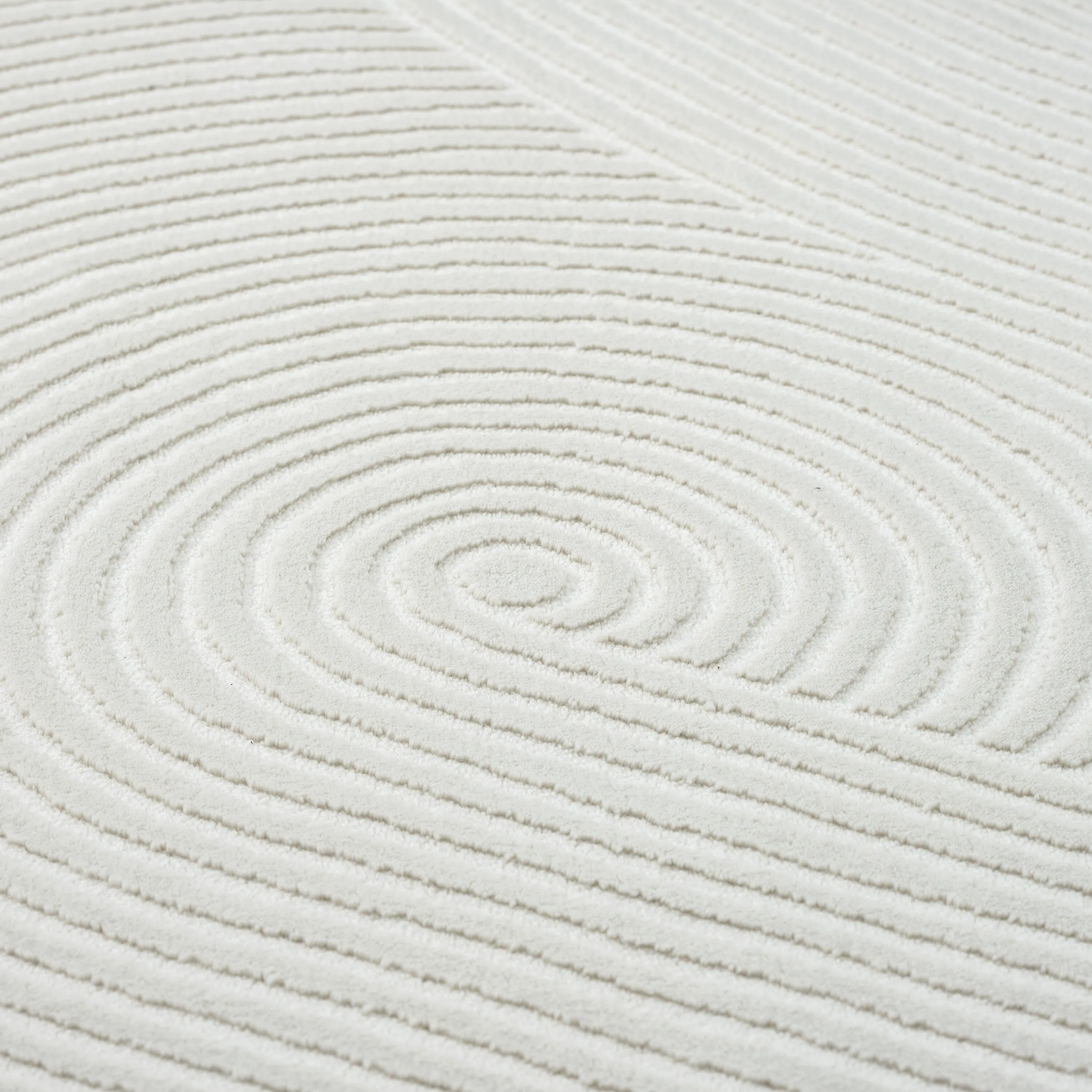 Abani Neutral NTL130 Zen Reiki Circles Area rug