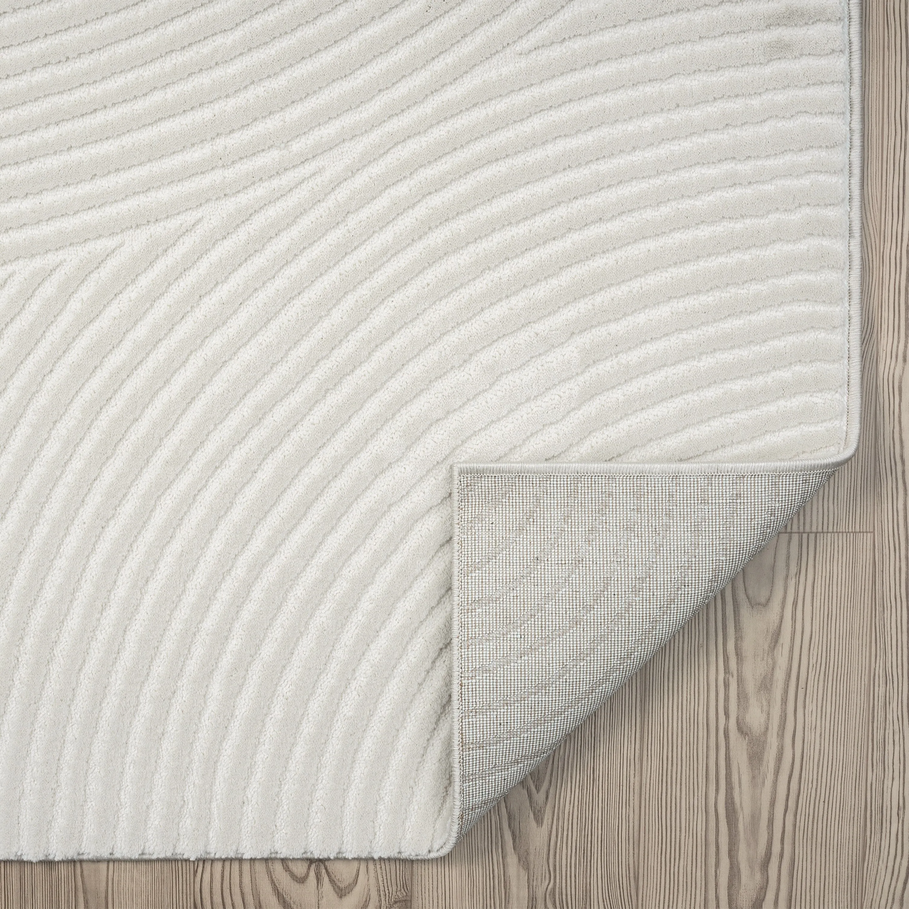 Abani Neutral NTL130 Zen Reiki Circles Area rug
