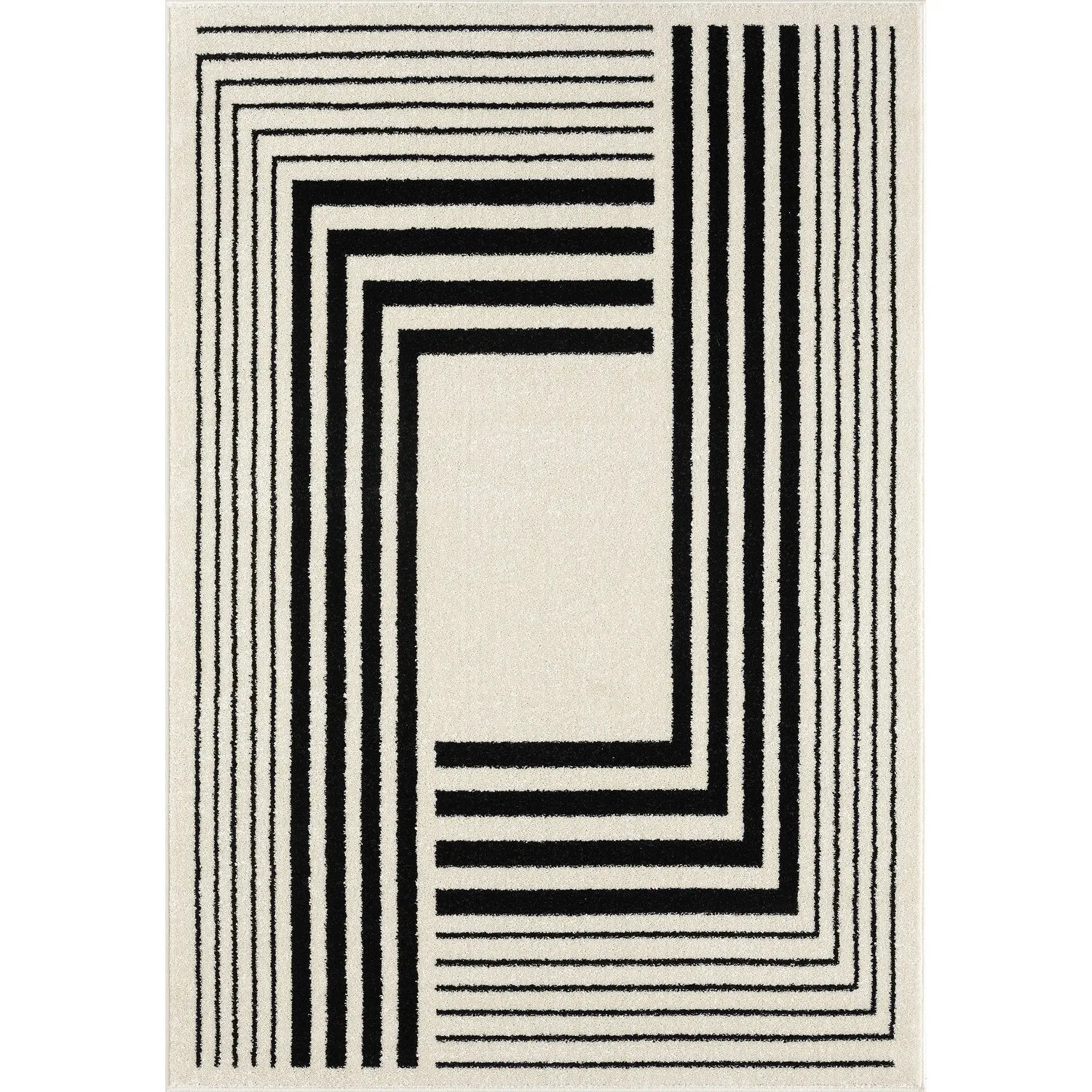 Abani Rugs Deco DEC510A Modern Linear Area Rug