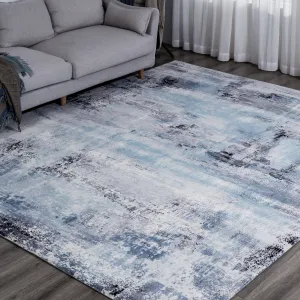 Abstract Blue/Grey Area Rug