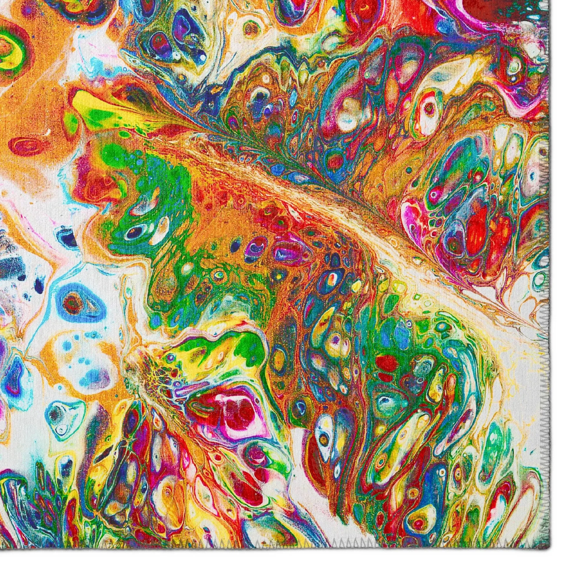 Addison Indoor/ Outdoor Karina Abstract Washable Area Rug