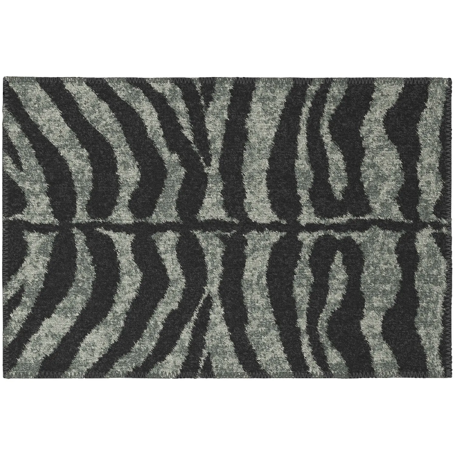 Addison Indoor/ Outdoor Safari Zebra Animal Print Washable Area Rug