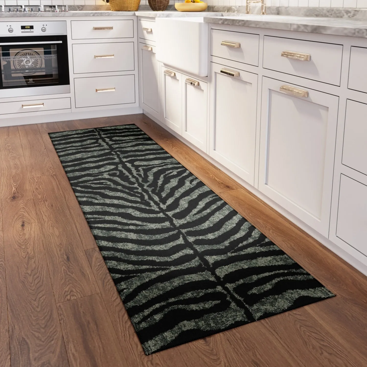 Addison Indoor/ Outdoor Safari Zebra Animal Print Washable Area Rug