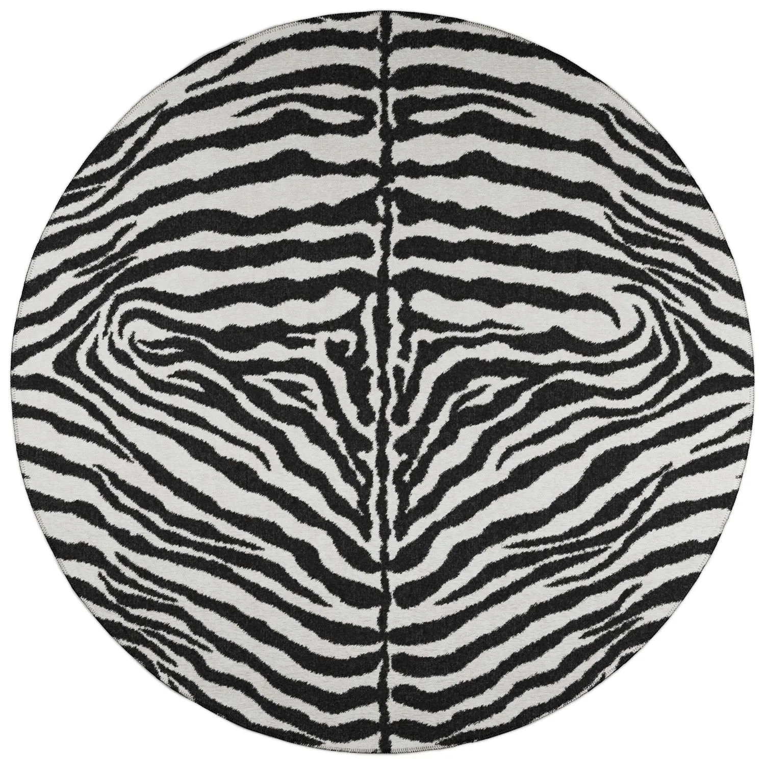 Addison Indoor/ Outdoor Safari Zebra Animal Print Washable Area Rug