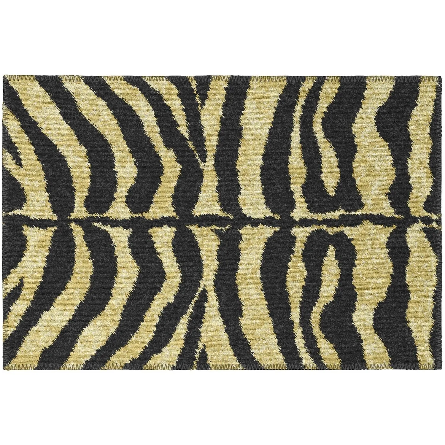 Addison Indoor/ Outdoor Safari Zebra Animal Print Washable Area Rug