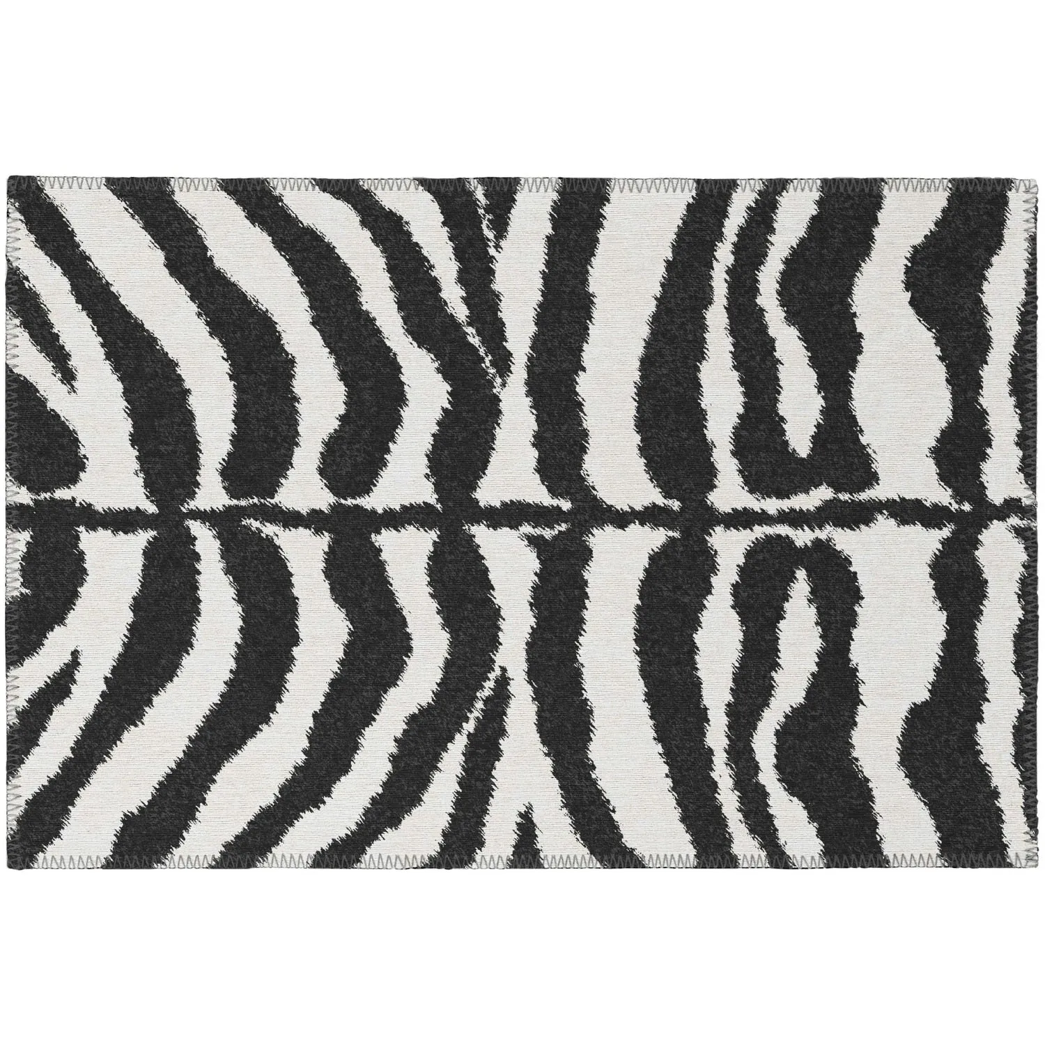 Addison Indoor/ Outdoor Safari Zebra Animal Print Washable Area Rug
