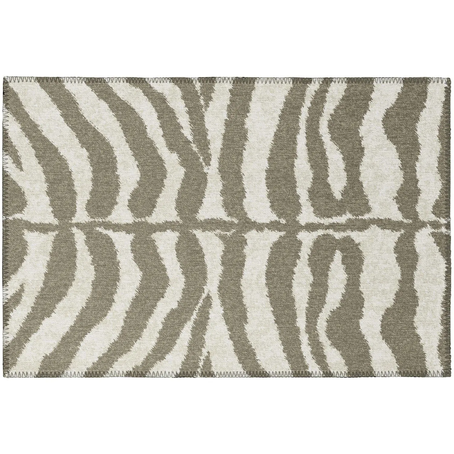 Addison Indoor/ Outdoor Safari Zebra Animal Print Washable Area Rug