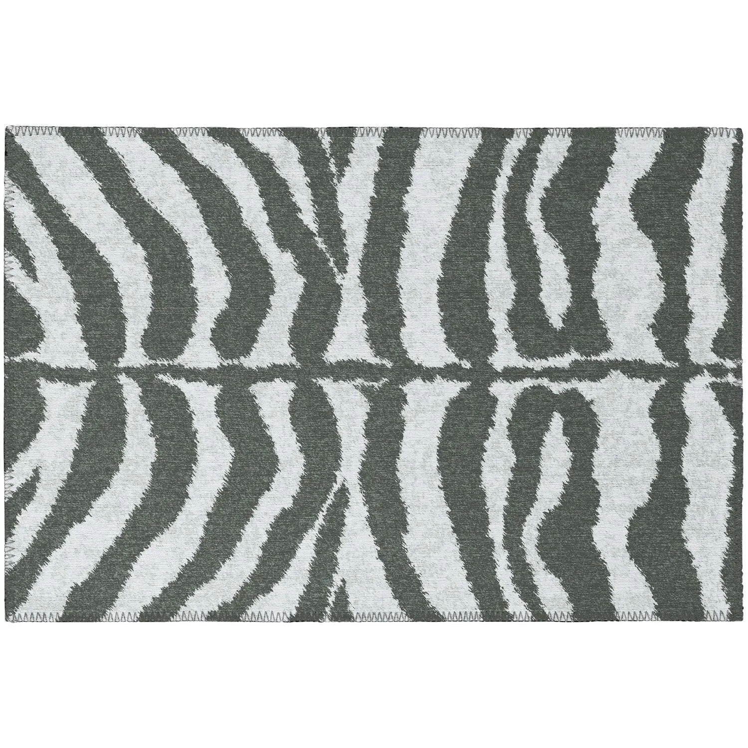 Addison Indoor/ Outdoor Safari Zebra Animal Print Washable Area Rug