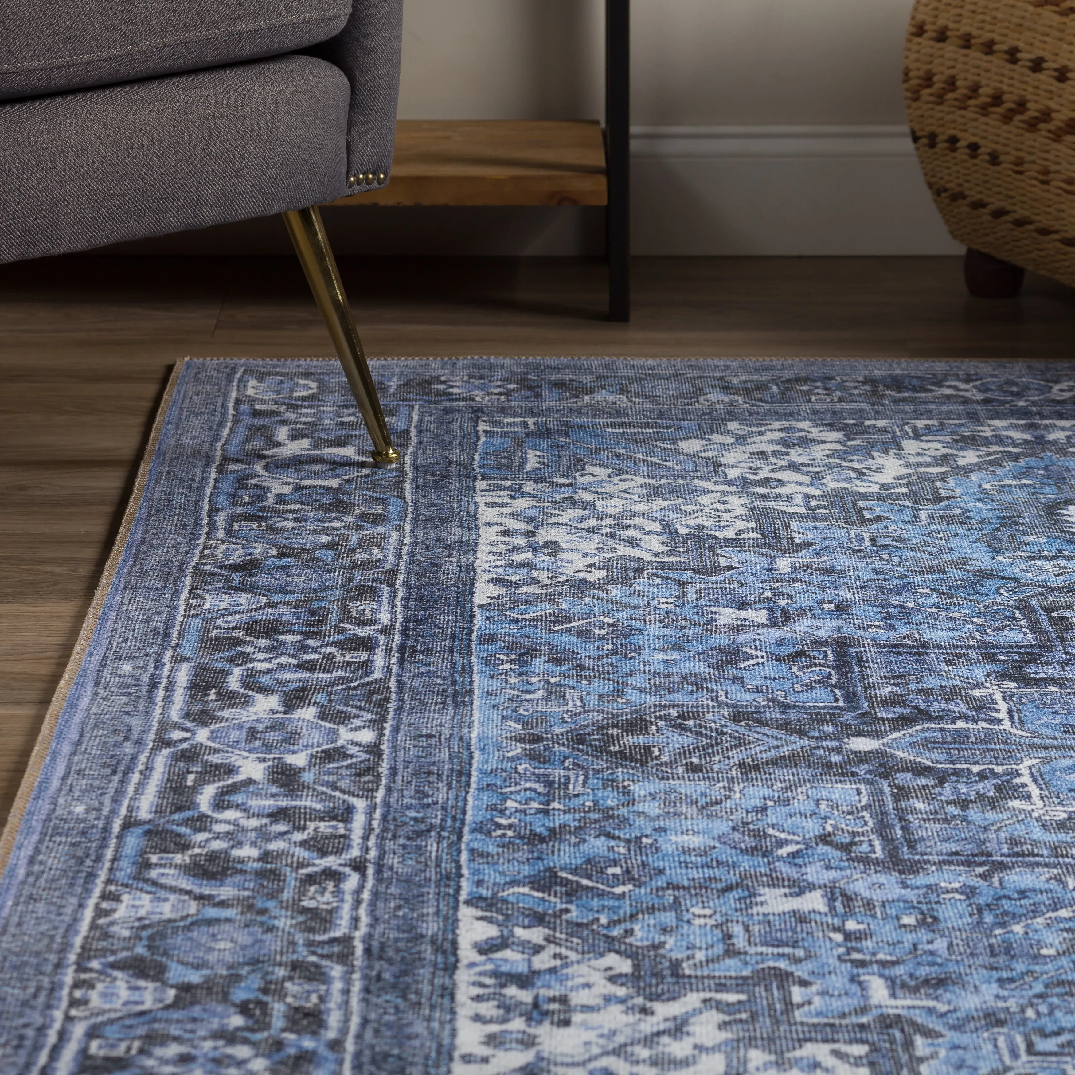 Addison Kensington Vintage Persian Non-Skid Rug