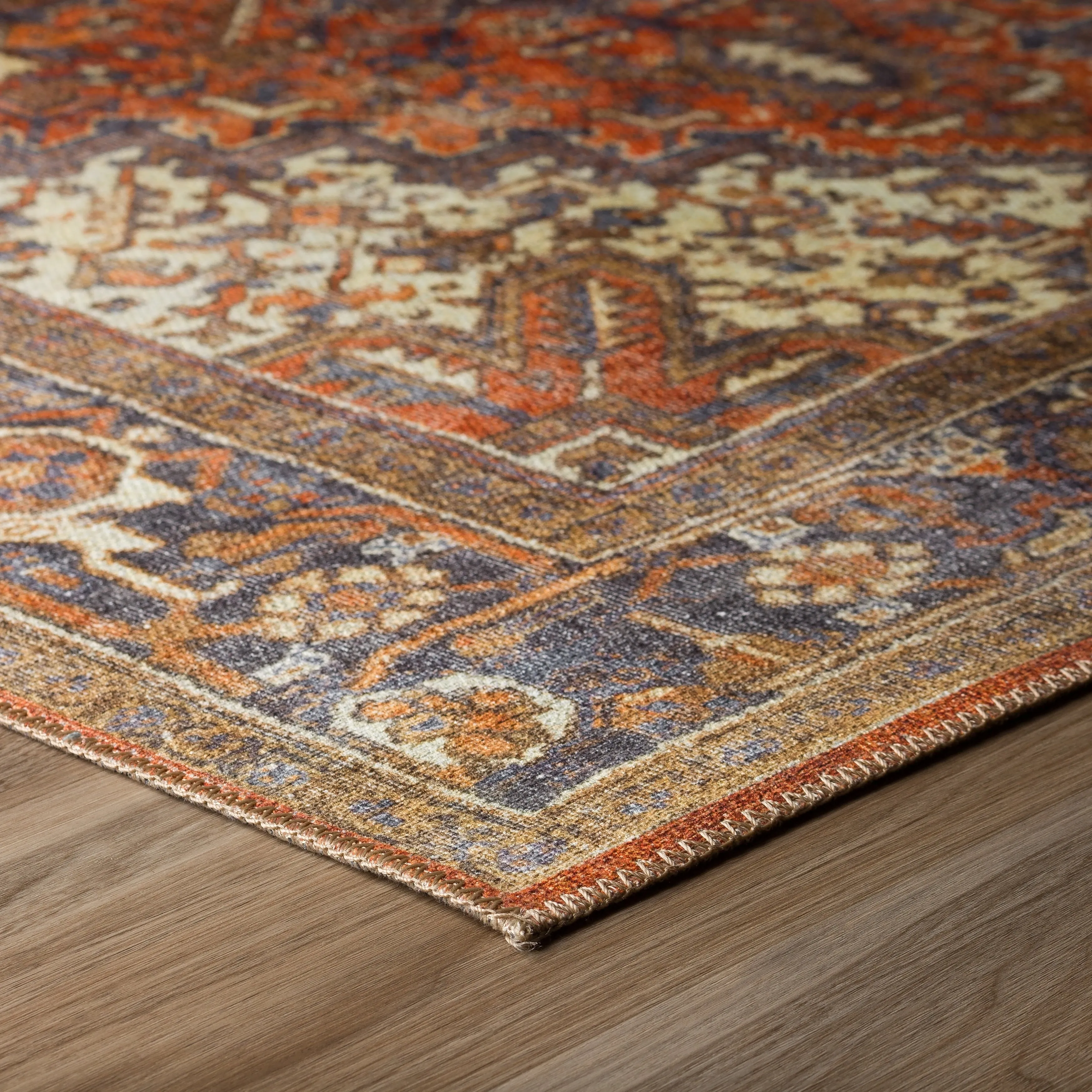 Addison Kensington Vintage Persian Non-Skid Rug