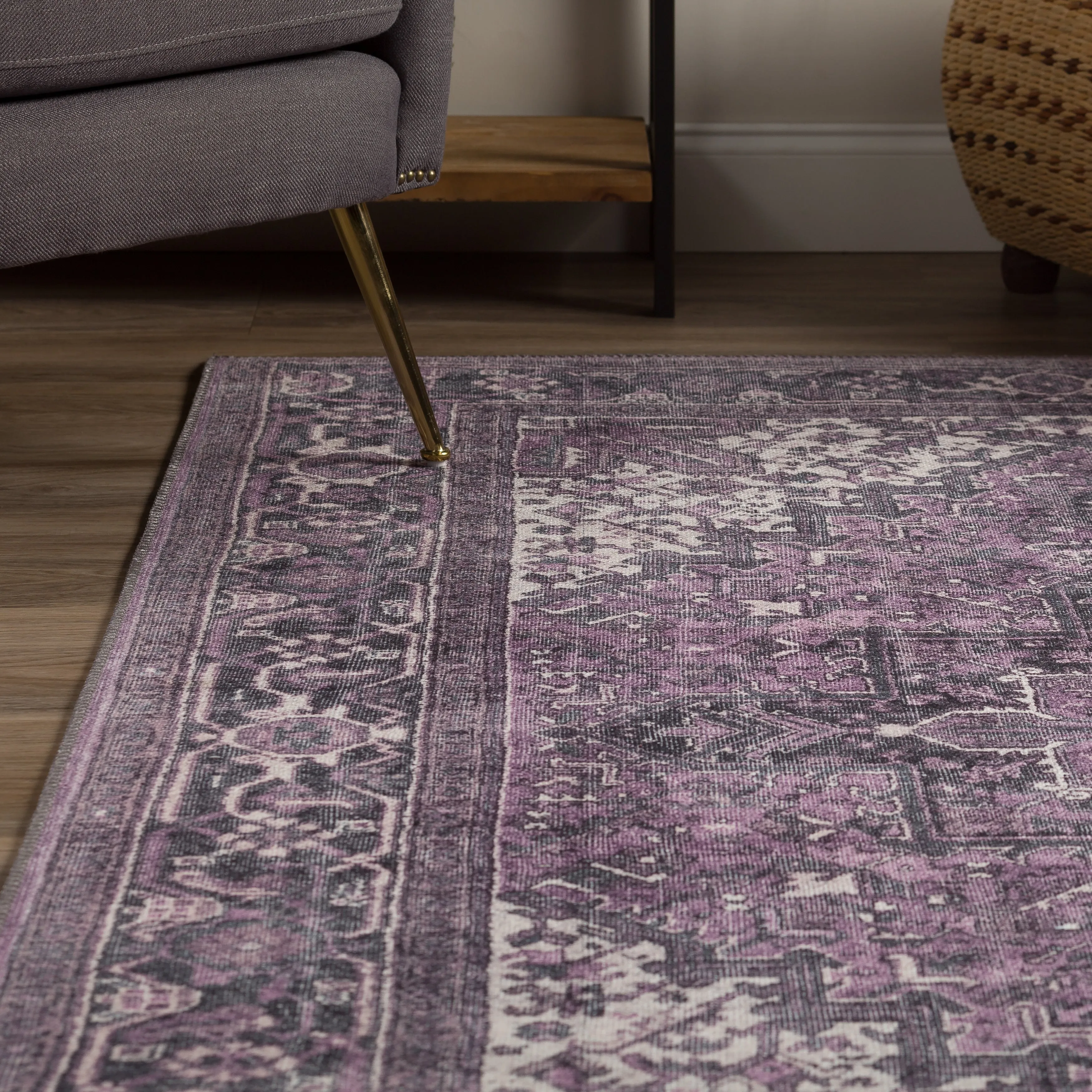 Addison Kensington Vintage Persian Non-Skid Rug