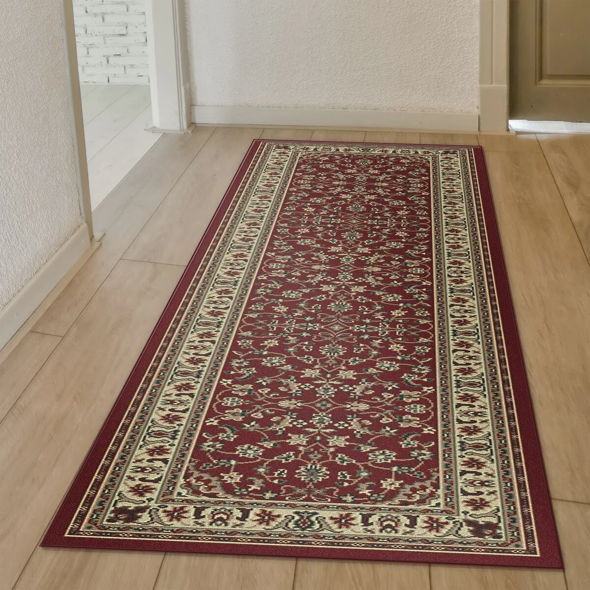 Admire Home Living Caroline Traditional Floral Sarouk Pattern Area Rug
