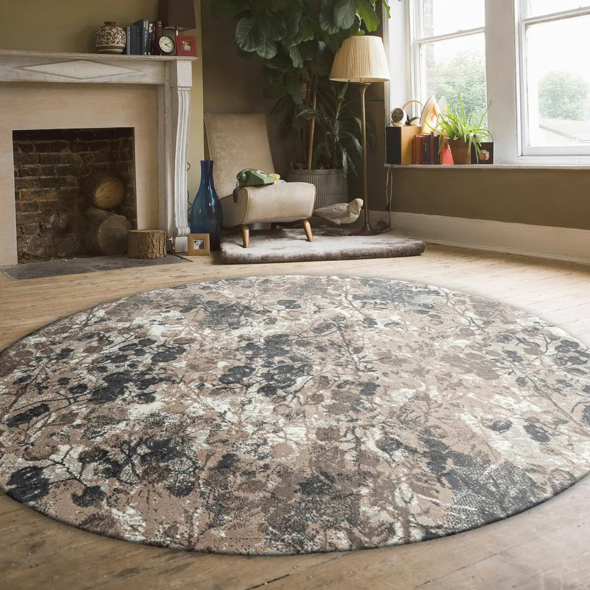 Admire Home Living Lucio 1242 Transitional Floral Area Rug