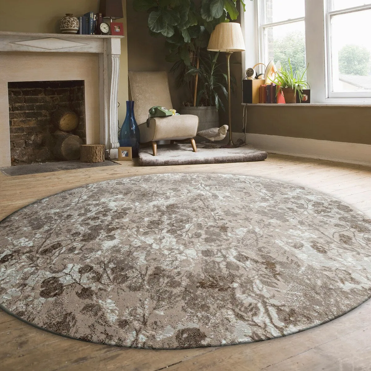 Admire Home Living Lucio 1242 Transitional Floral Area Rug