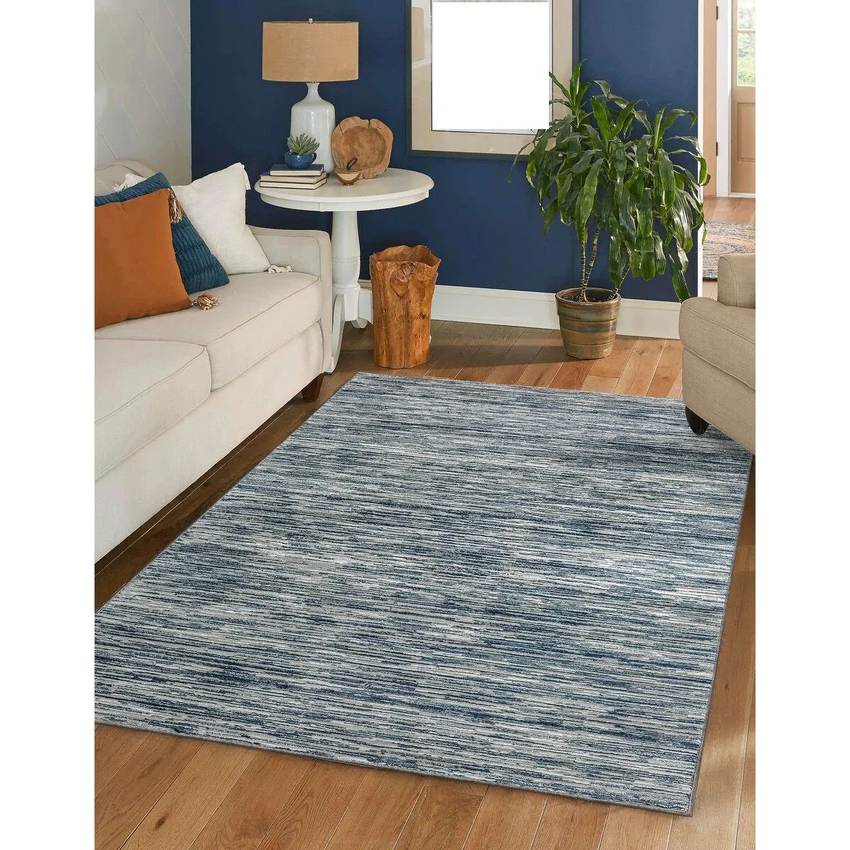 Admire Home Living Sognatore 1228 Transitional Striated Area Rug