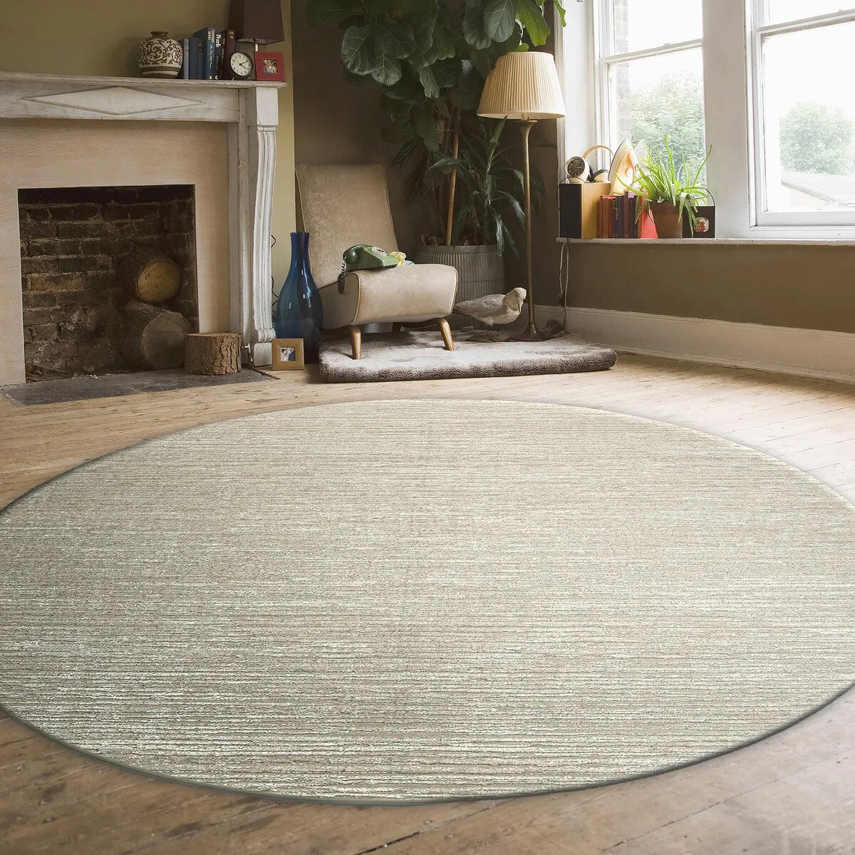 Admire Home Living Sognatore 1228 Transitional Striated Area Rug