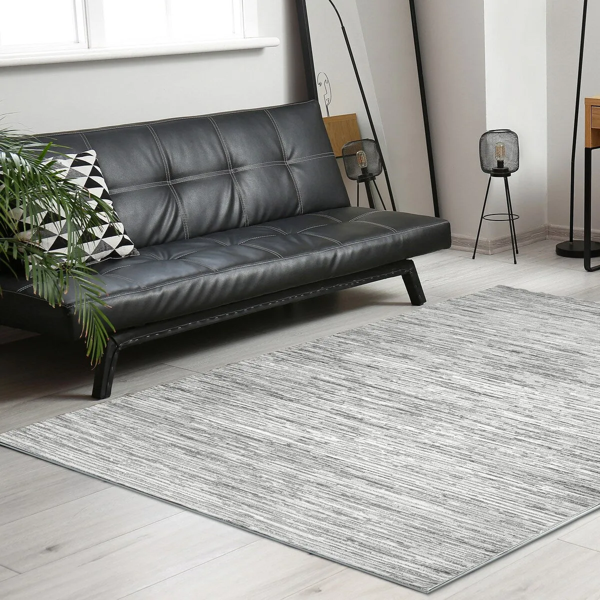 Admire Home Living Sognatore 1228 Transitional Striated Area Rug