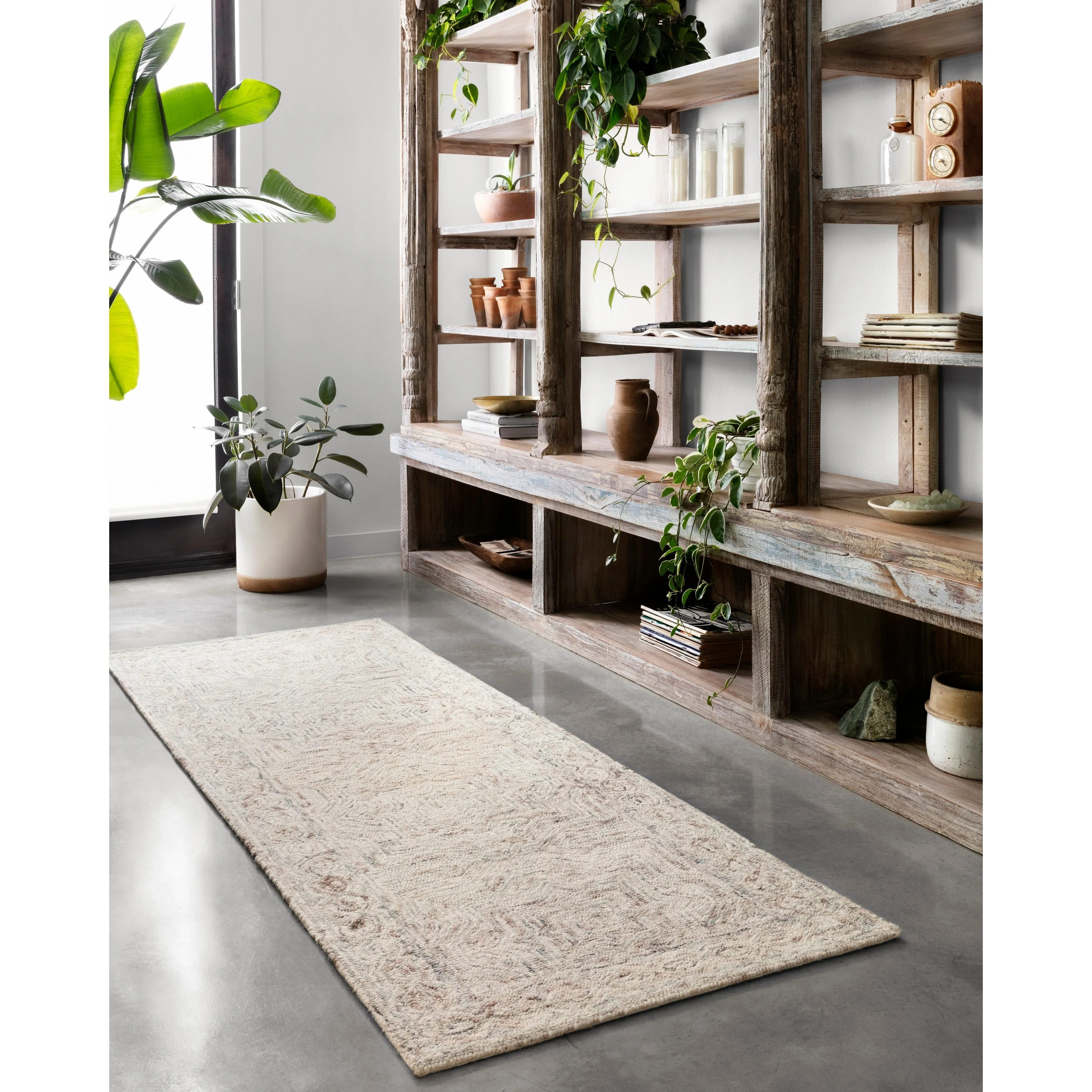 Alexander Home Aspen Neutral Hand-tufted Contemporary Wool Rug