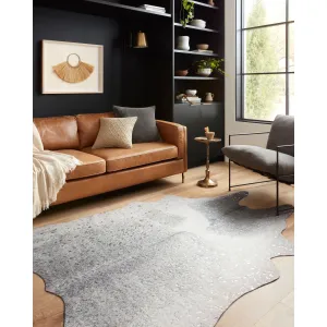 Alexander Home Clayton Faux Cowhide Area Rug
