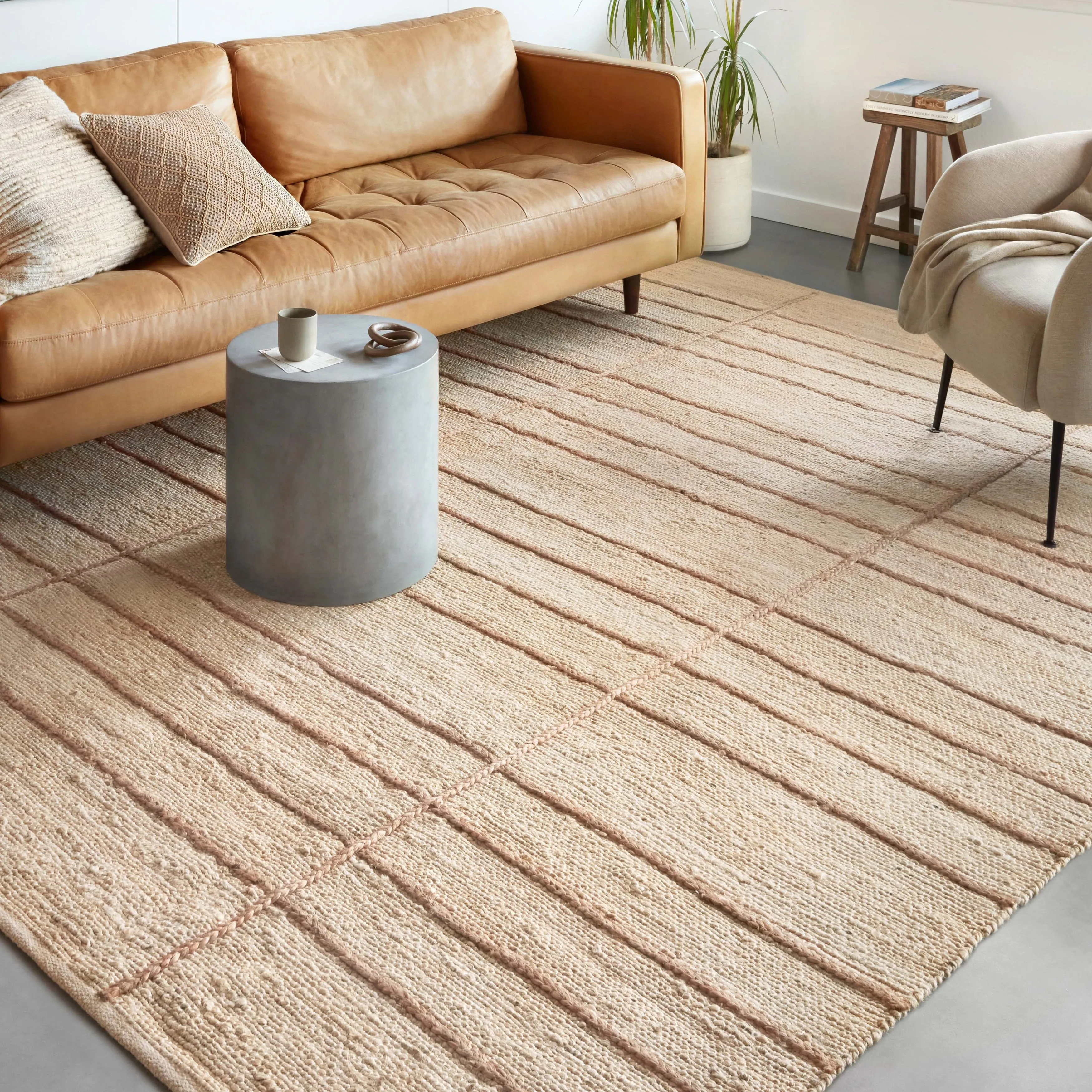 Alexander Home Daniela Farmhouse Jute Hand Woven Area Rug
