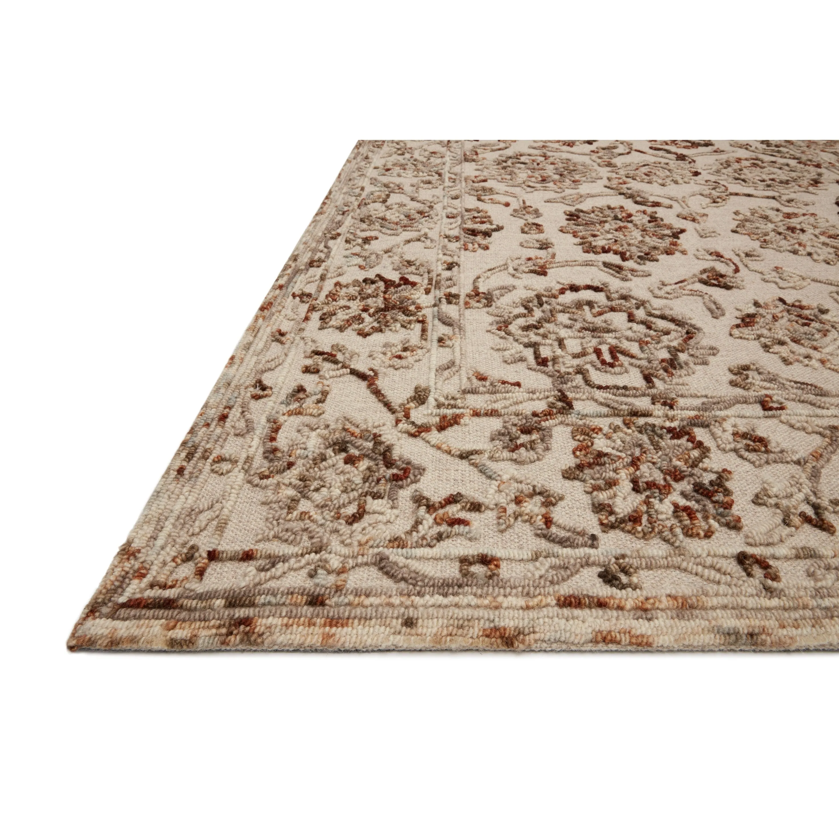 Alexander Home Diana Botanical 100% Wool Hooked Area Rug