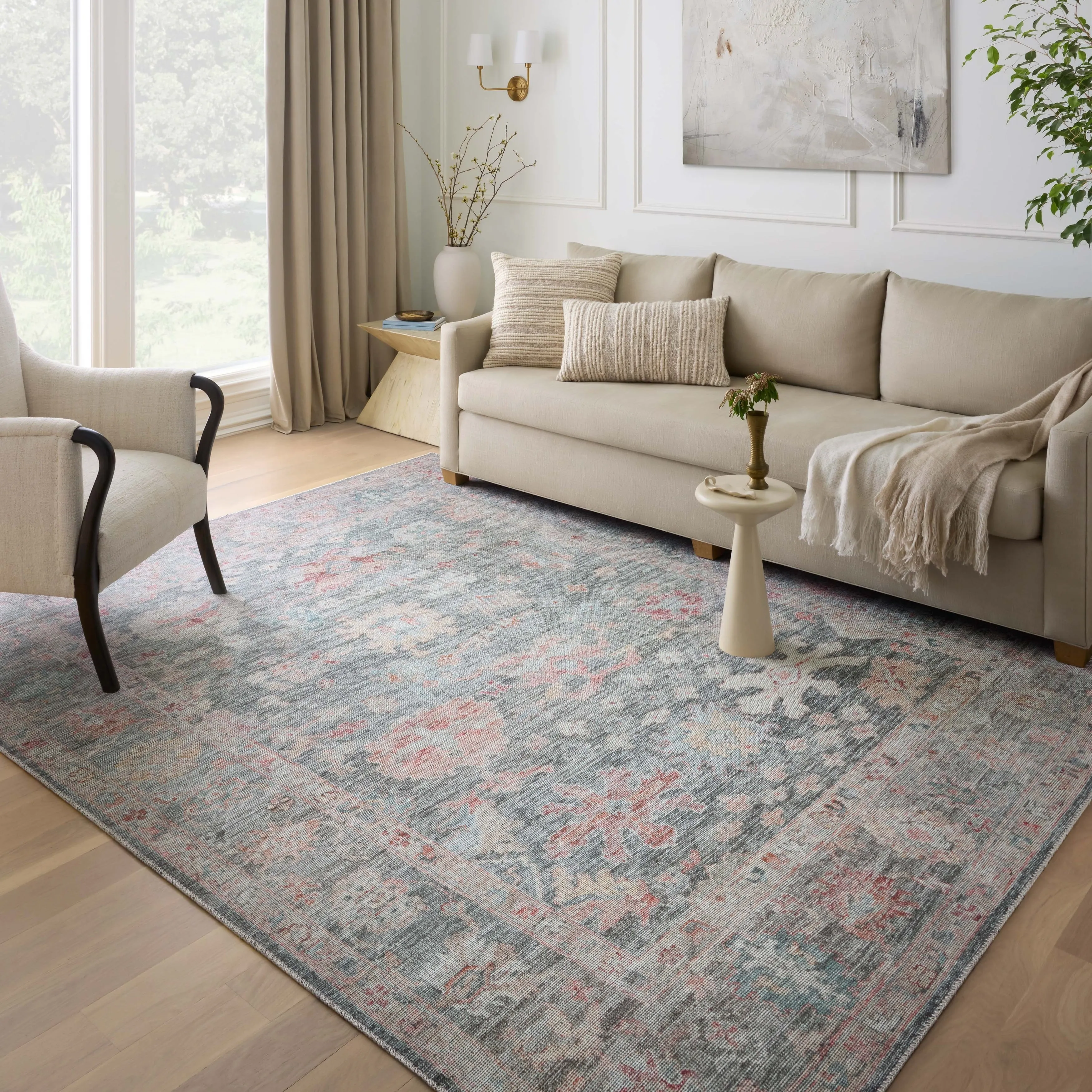 Alexander Home Ellie Botanical Printed Area Rug