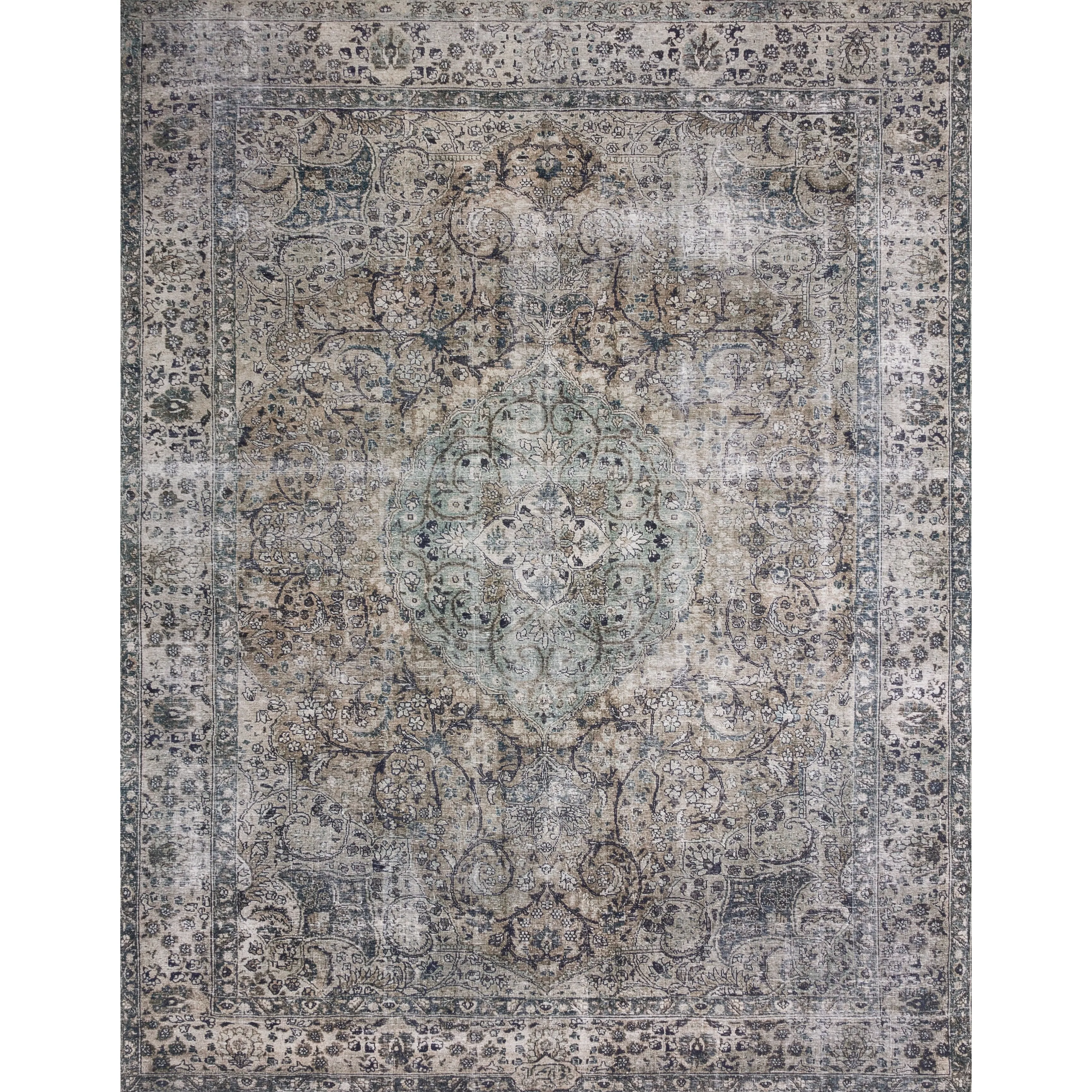 Alexander Home Isabelle Traditional Vintage Border Printed Area Rug