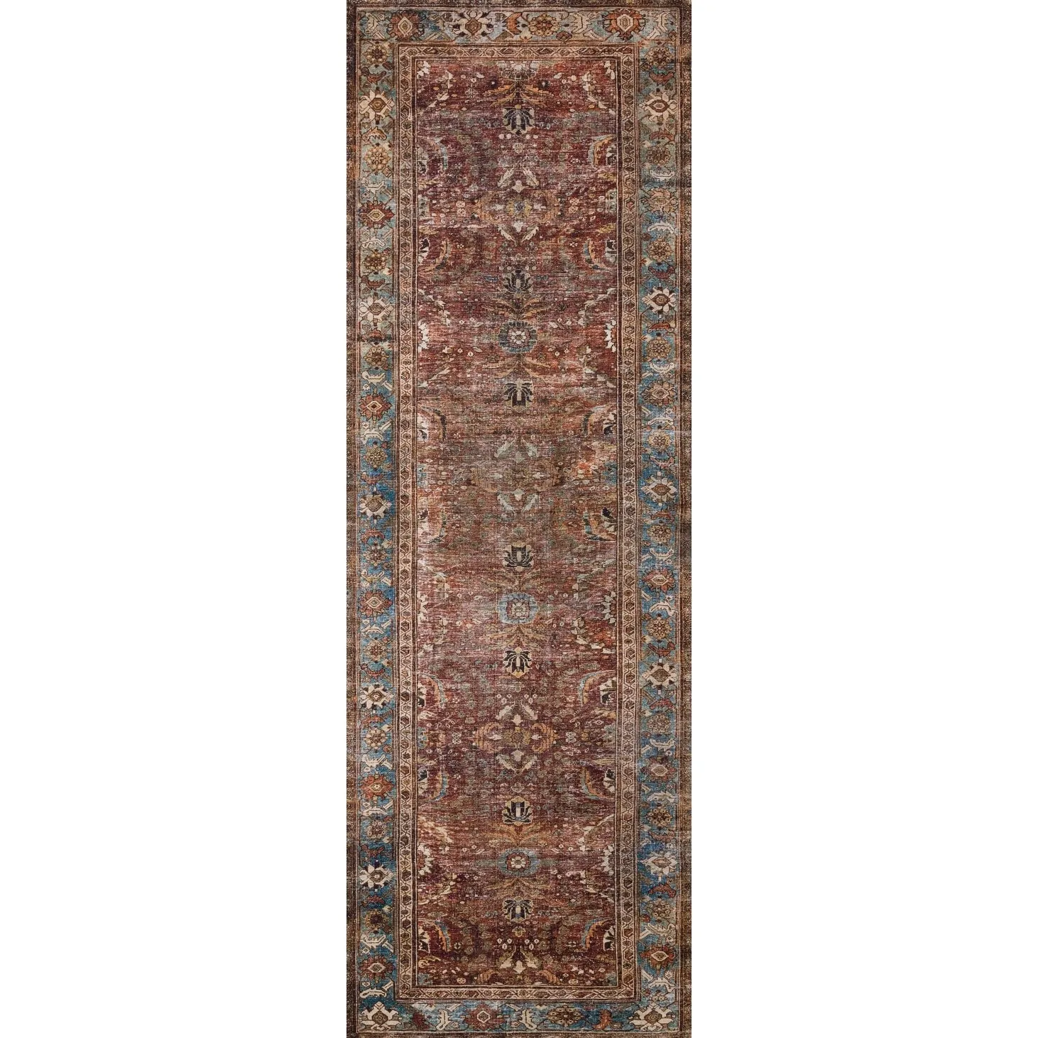 Alexander Home Isabelle Traditional Vintage Border Printed Area Rug