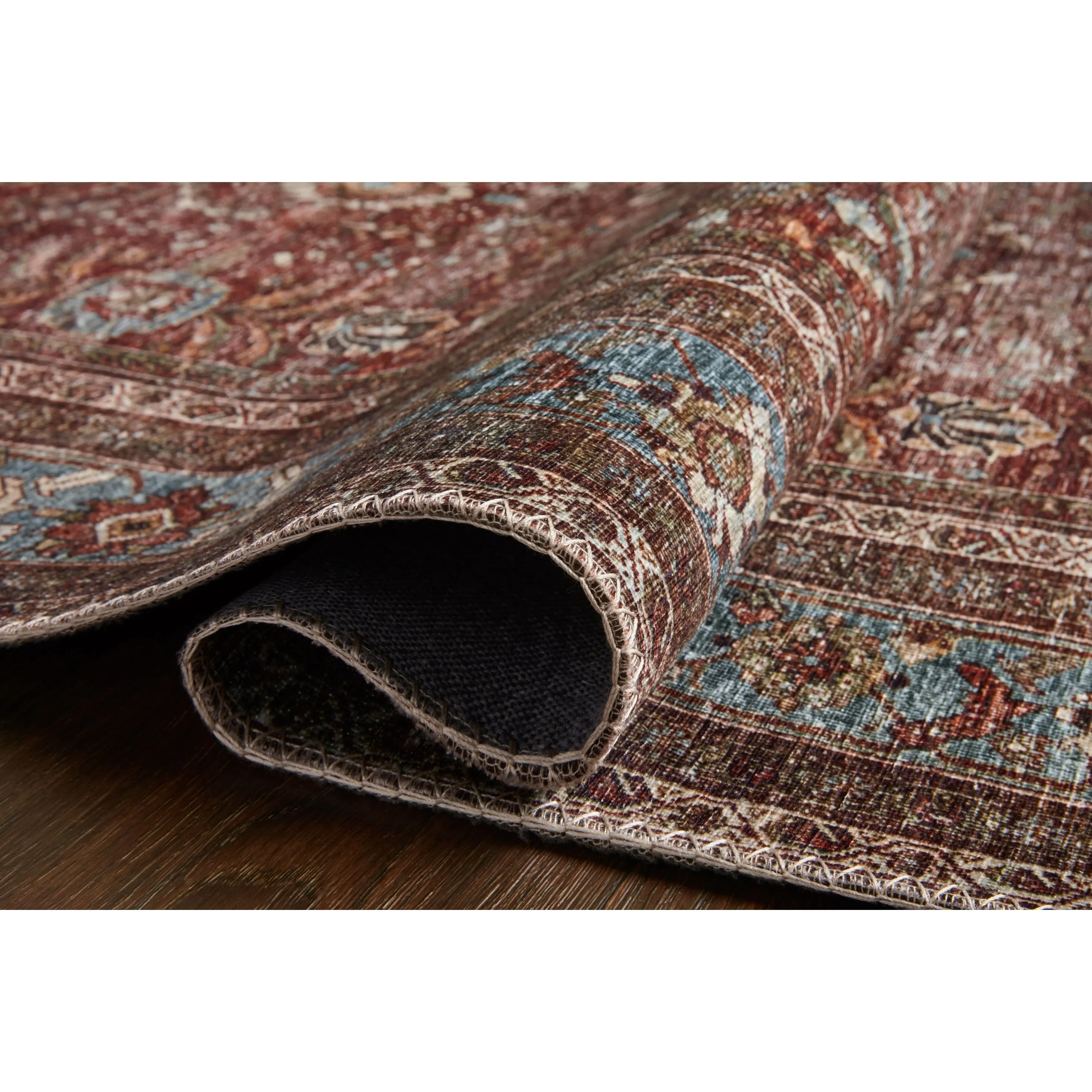 Alexander Home Isabelle Traditional Vintage Border Printed Area Rug
