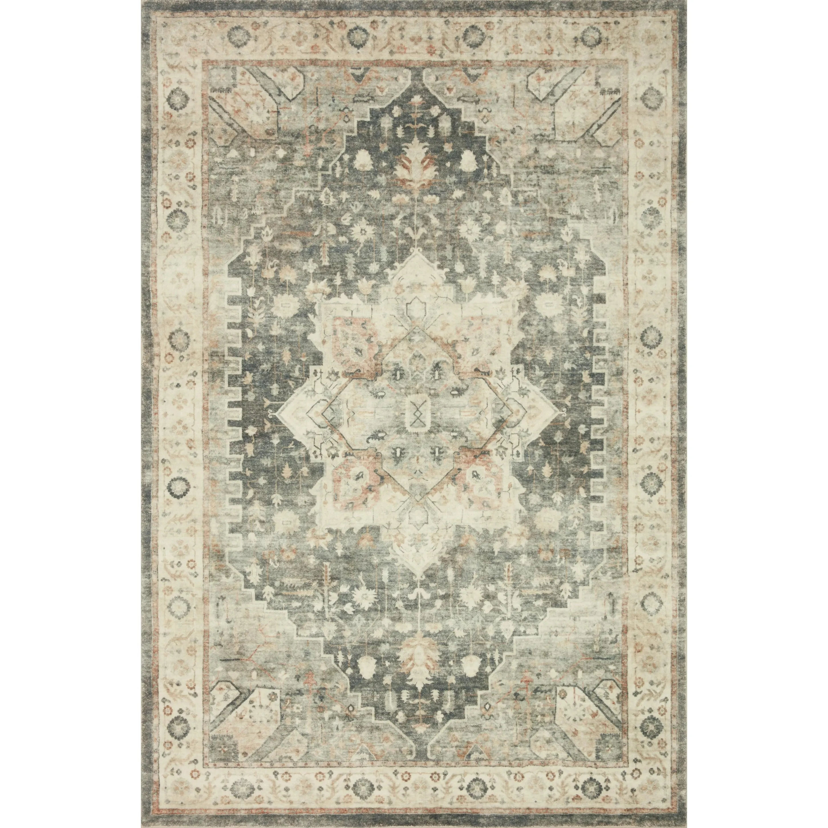 Alexander Home Juliet Vintage Ultra-Plush Medallion Area Rug