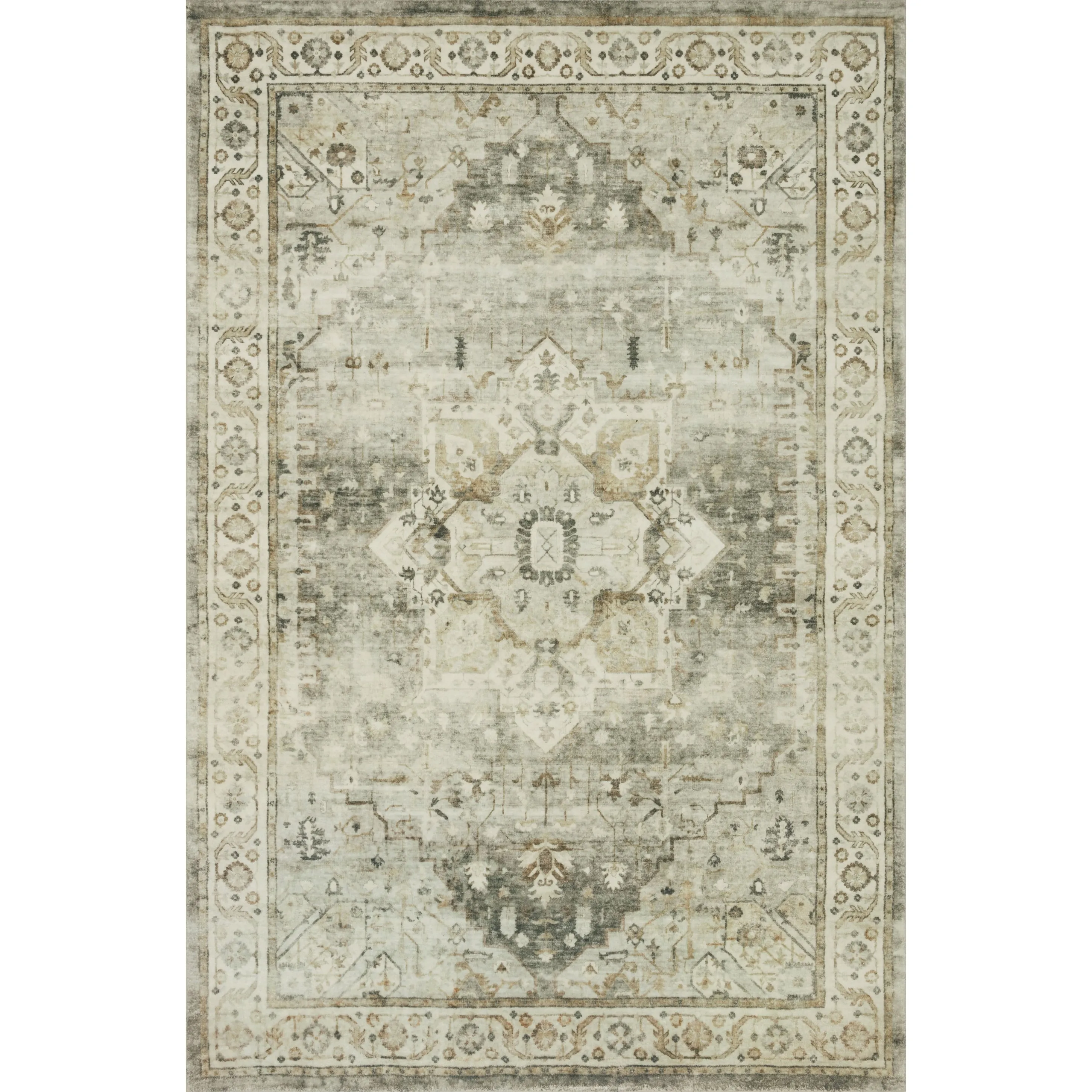 Alexander Home Juliet Vintage Ultra-Plush Medallion Area Rug