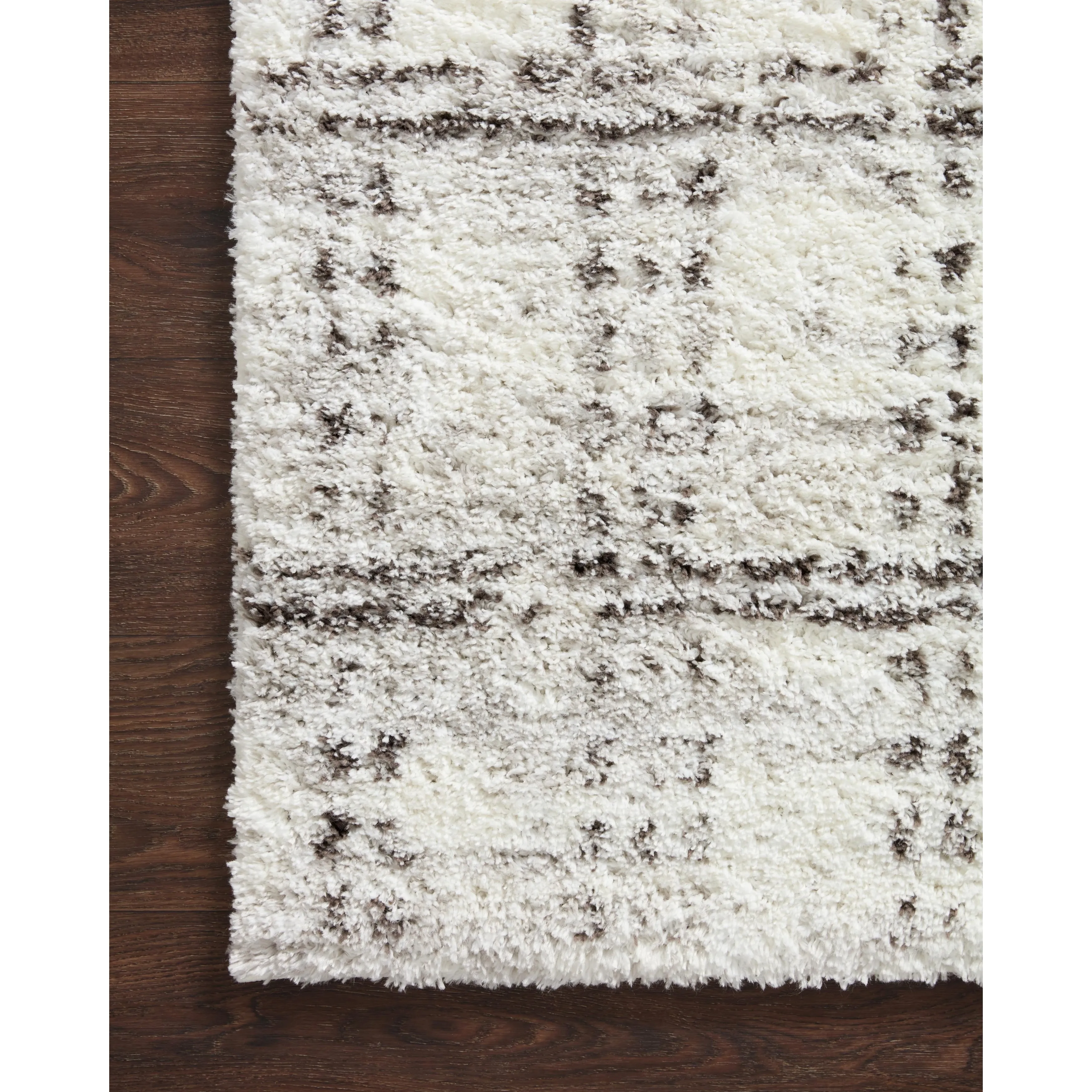Alexander Home Kazi Modern Checkered Shag Area Rug