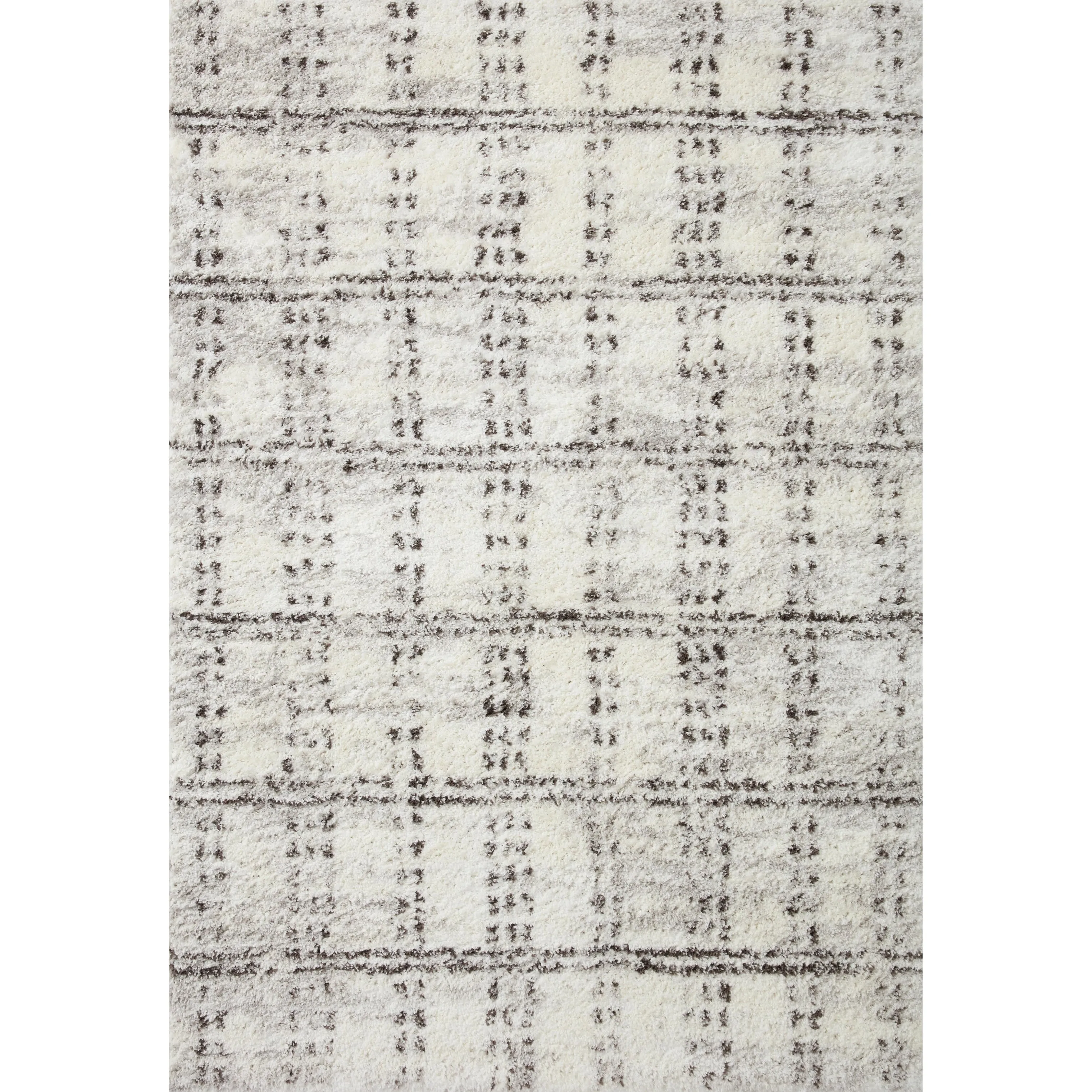 Alexander Home Kazi Modern Checkered Shag Area Rug