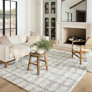 Alexander Home Kazi Modern Checkered Shag Area Rug