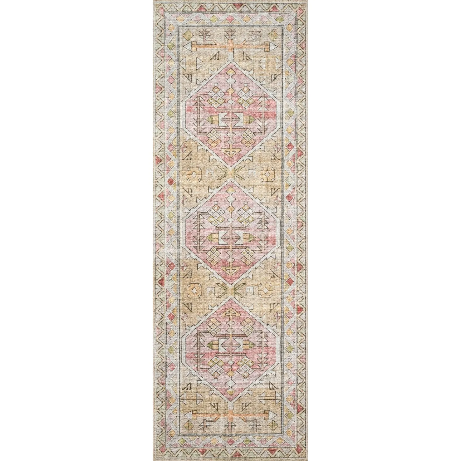 Alexander Home Leanne Aztec Distressed Printed Area Rug