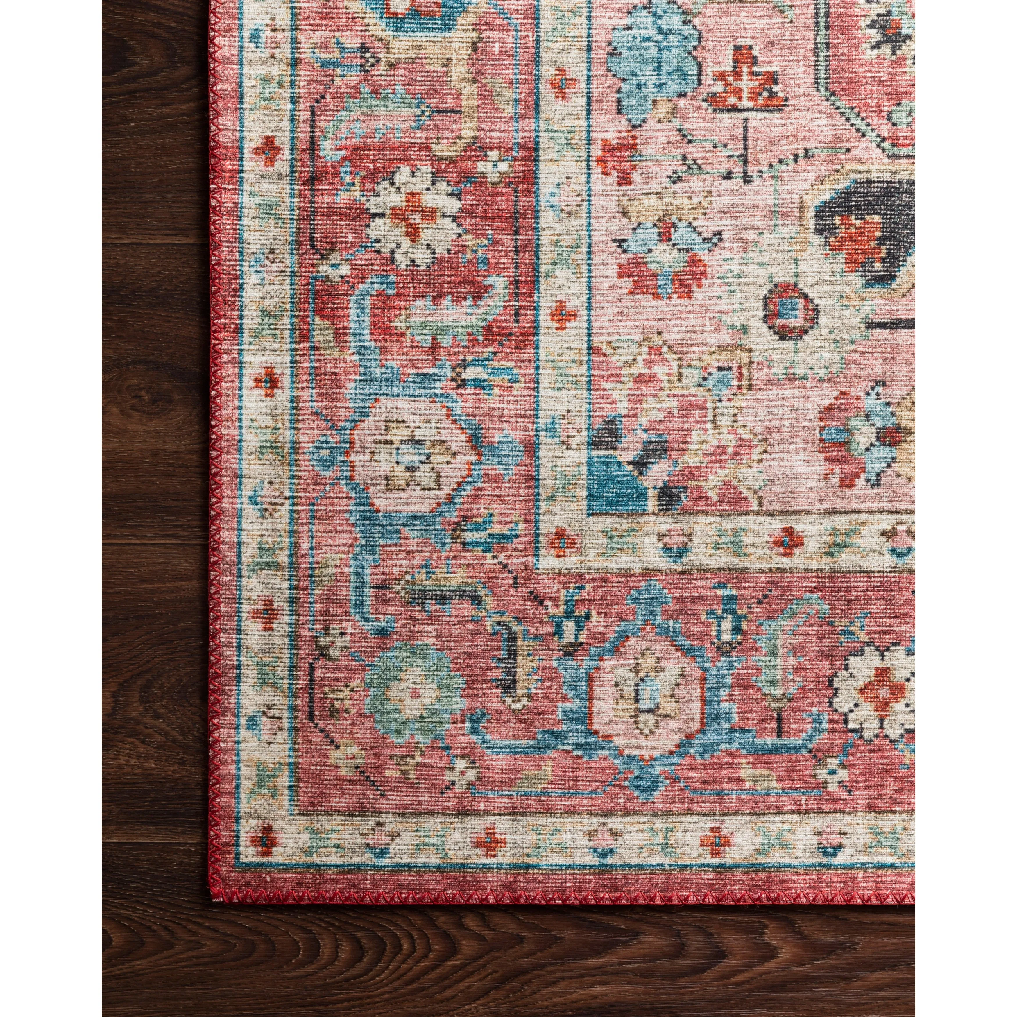 Alexander Home Leanne Traditional Distressed Printed Area Rug