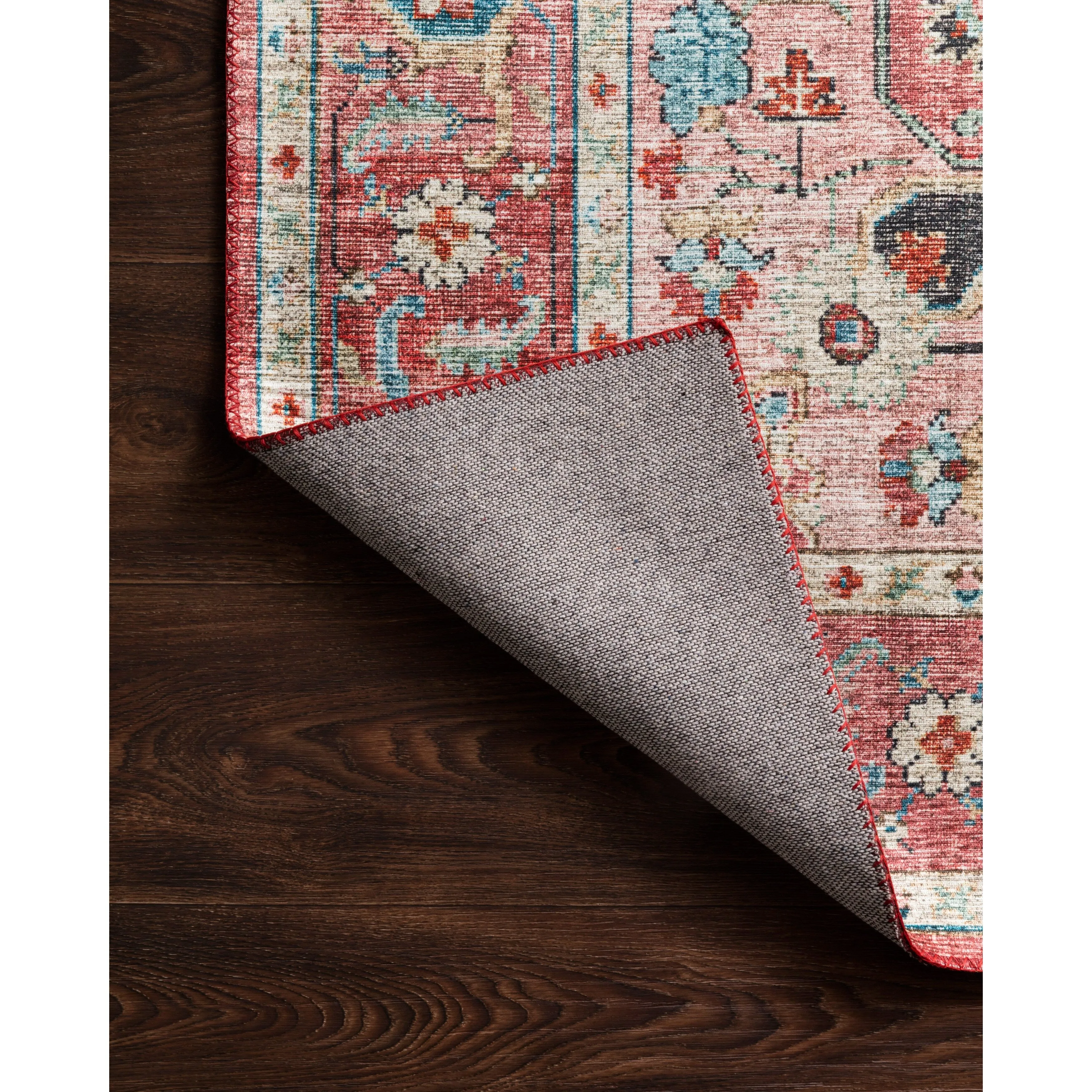 Alexander Home Leanne Traditional Distressed Printed Area Rug
