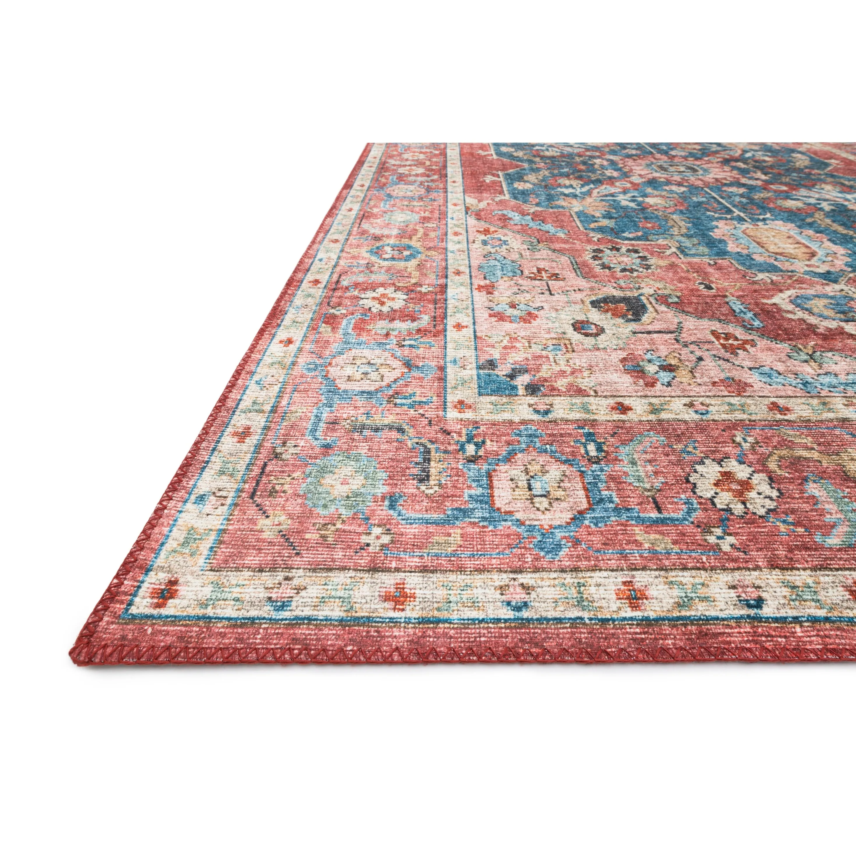 Alexander Home Leanne Traditional Distressed Printed Area Rug
